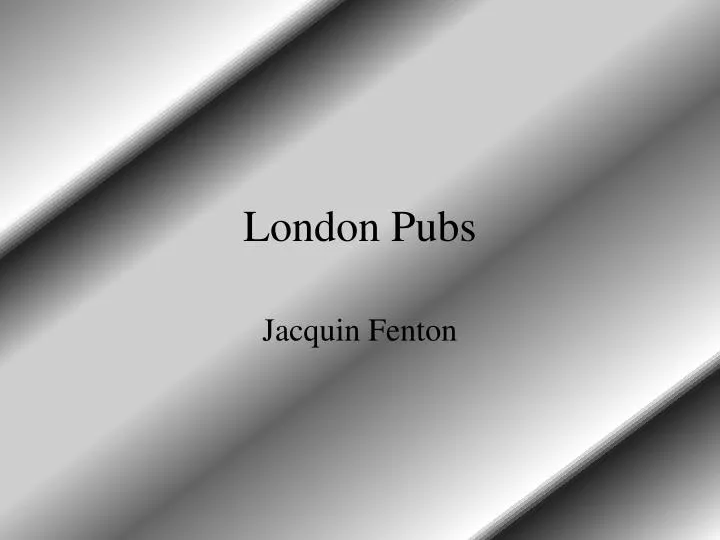 london pubs