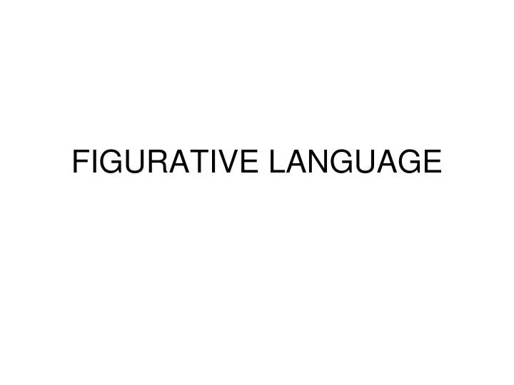 figurative language