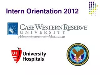 Intern Orientation 2012