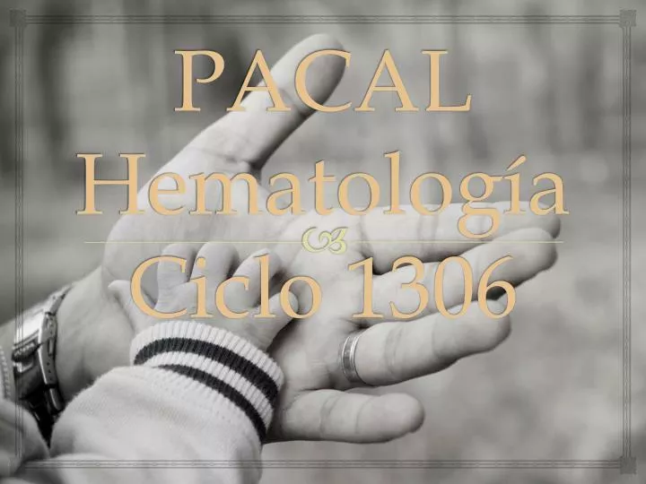 pacal hematolog a ciclo 1306
