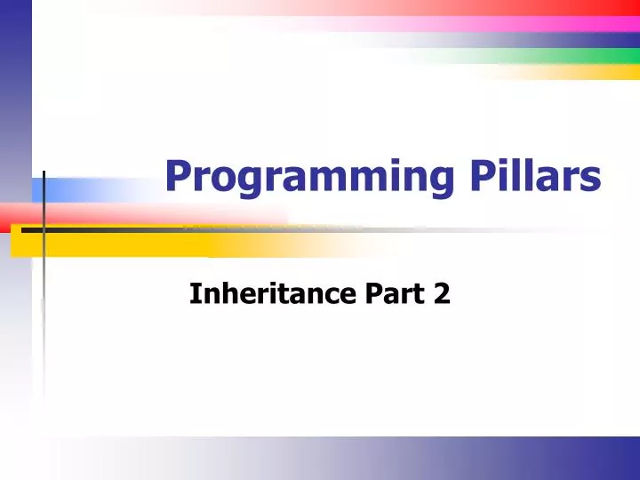 programming pillars
