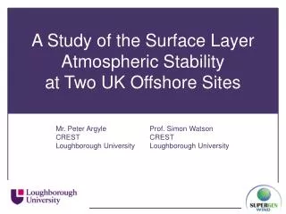 A Study of the Surface Layer Atmospheric Stability at Two UK Offshore Sites