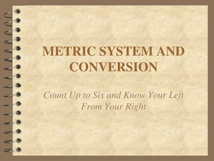 metric system and conversion