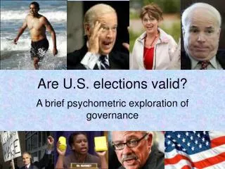 Are U.S. elections valid?