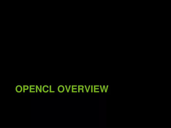 opencl overview