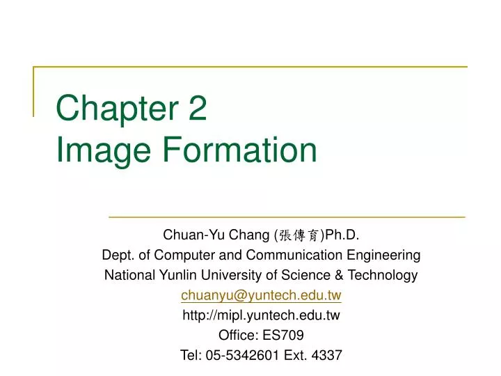 chapter 2 image formation