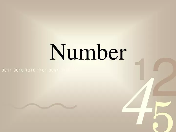 number