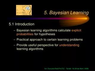 5. Bayesian Learning