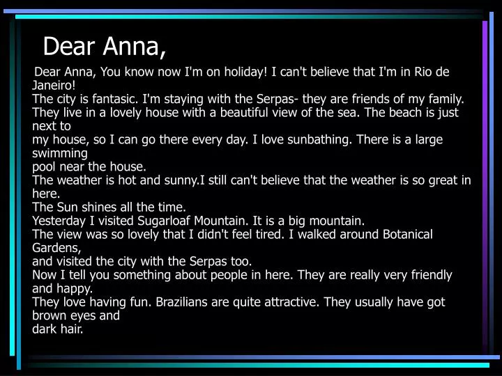dear anna