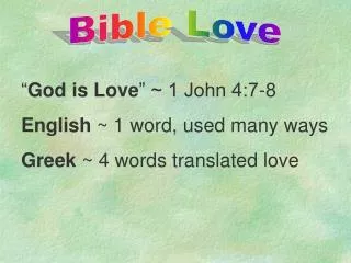 Bible Love