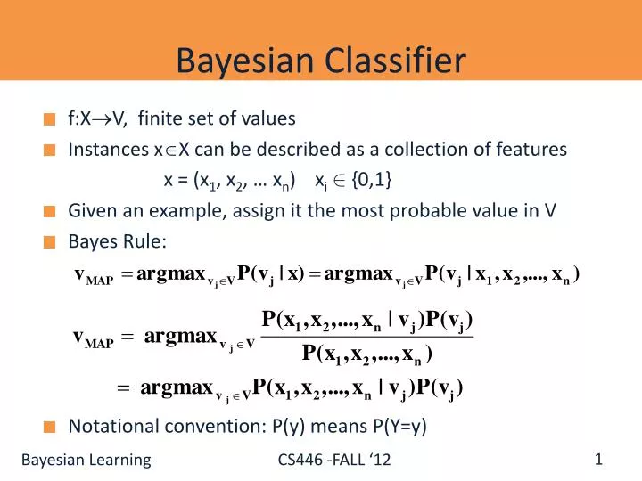 bayesian classifier