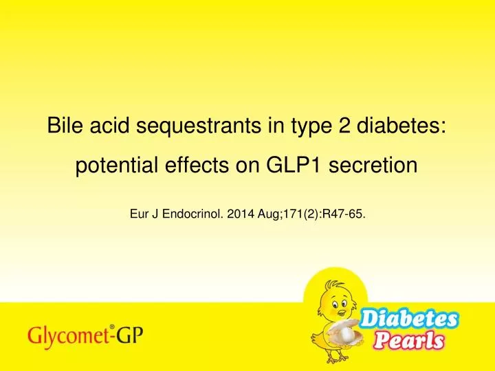 bile acid sequestrants in type 2 diabetes potential effects on glp1 secretion