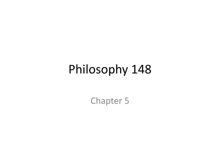 philosophy 148