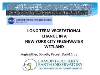 LONG-TERM VEGETATIONAL CHANGE IN A NEW YORK CITY FRESHWATER WETLAND