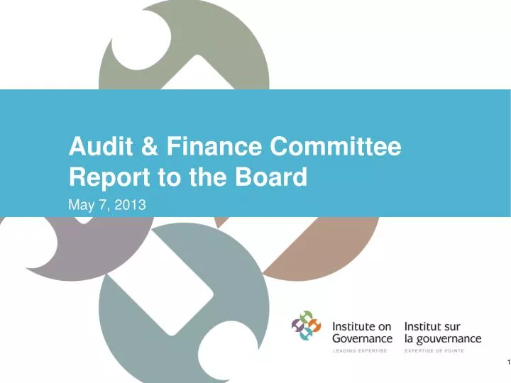 audit finance committee report to the board