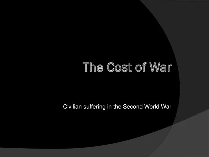 civilian suffering in the second world war