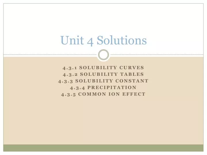 unit 4 solutions