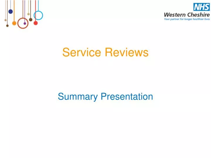 service reviews