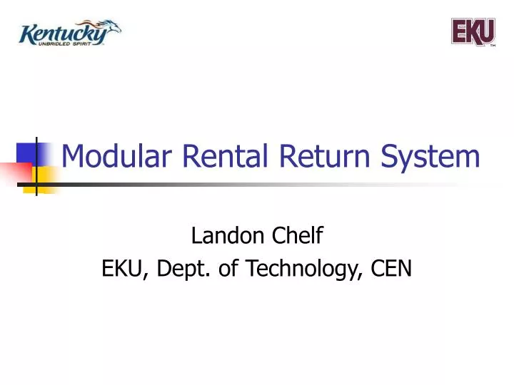 modular rental return system