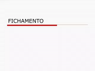 fichamento