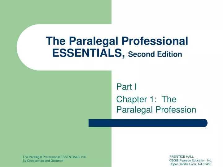 the paralegal professional essentials second edition