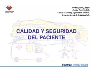 calidad y seguridad del paciente