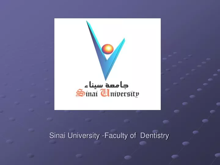 sinai university faculty of dentistry