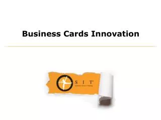 Business Cards Innovation