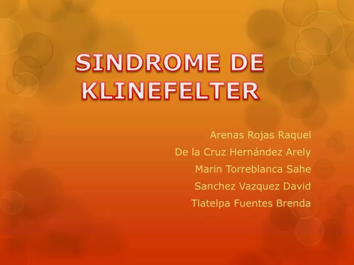 PPT SINDROME DE KLINEFELTER PowerPoint Presentation Free Download ID