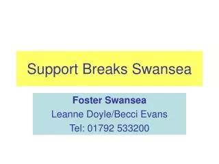 Support Breaks Swansea