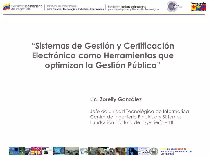 sistemas de gesti n y certificaci n electr nica como herramientas que optimizan la gesti n p blica