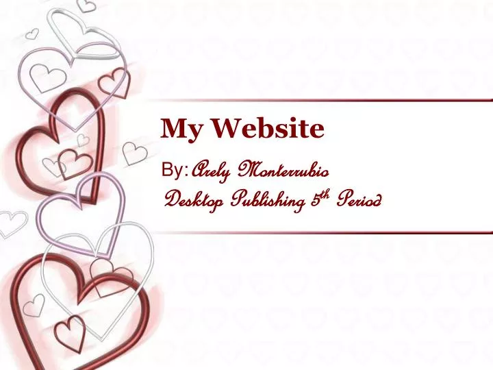my website