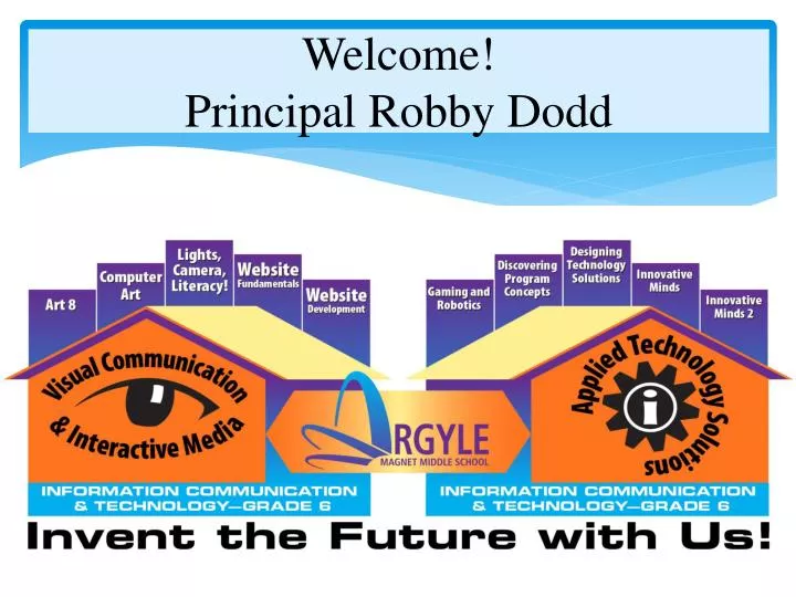 welcome principal robby dodd