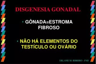 disgenesia gonadal