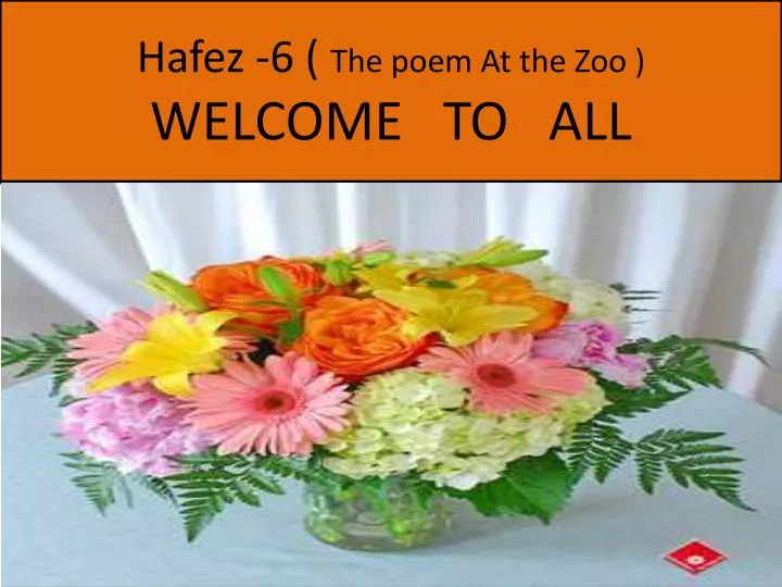 hafez 6 the poem at the zoo welcome to all