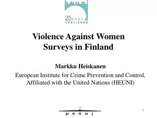 Violence Against Women Surveys in Finland
