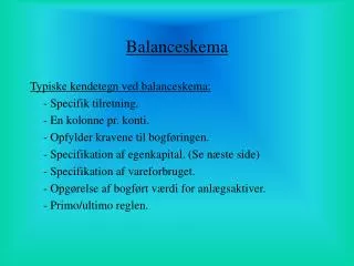 balanceskema