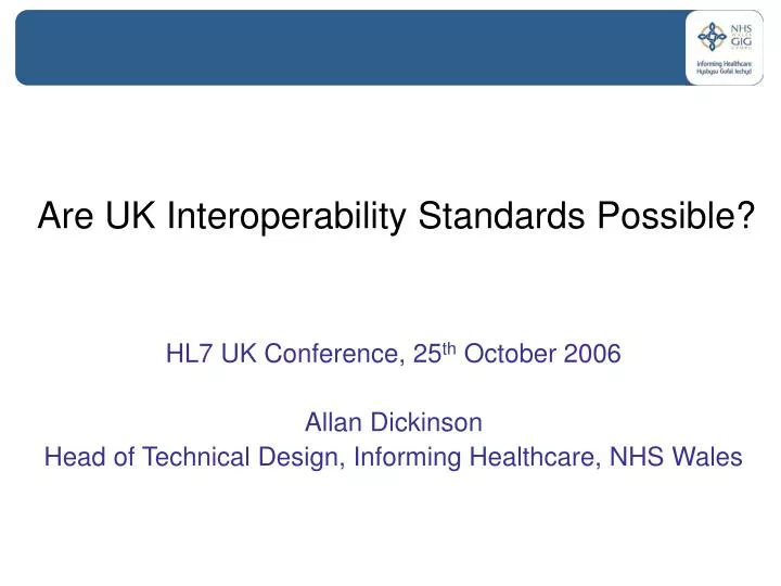 are uk interoperability standards possible