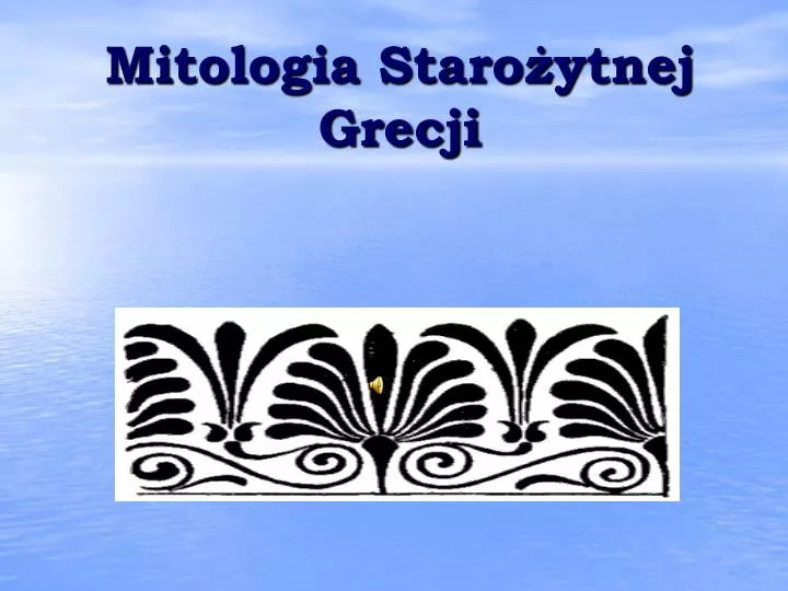 mitologia staro ytnej grecji
