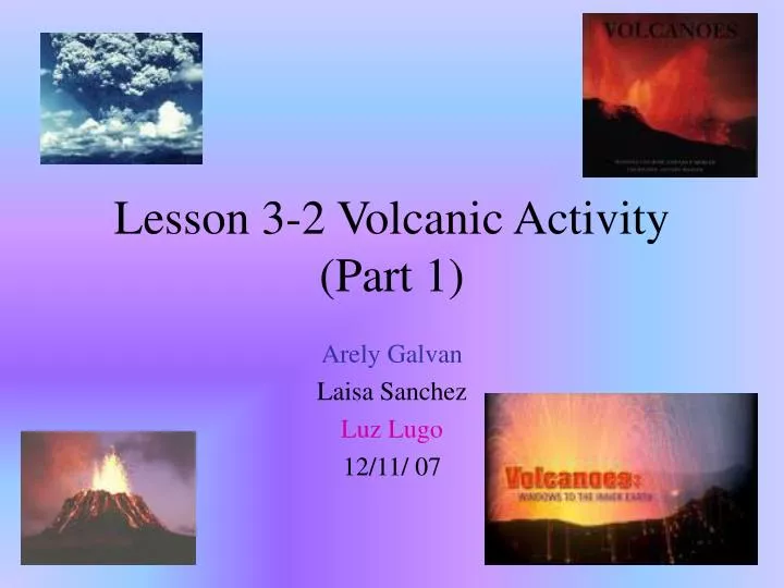 lesson 3 2 volcanic activity part 1