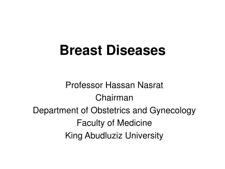 breast diseases