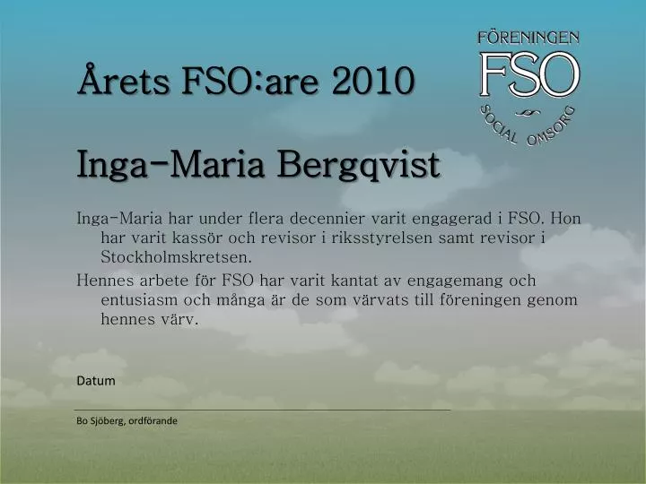 rets fso are 2010