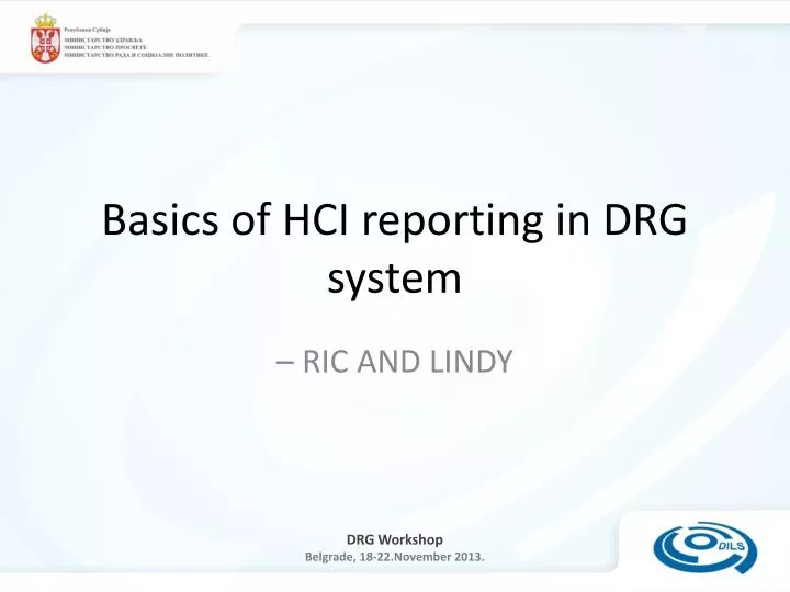 basics of hci reporting in drg system