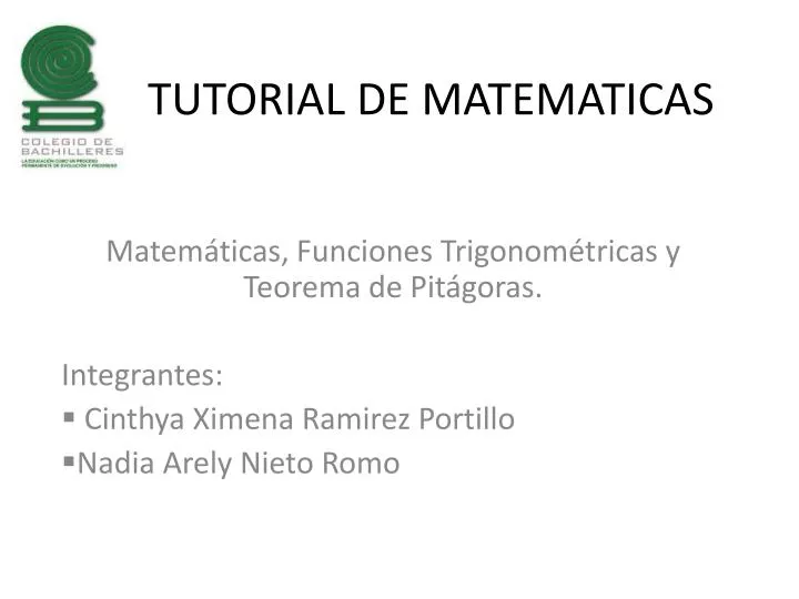 tutorial de matematicas