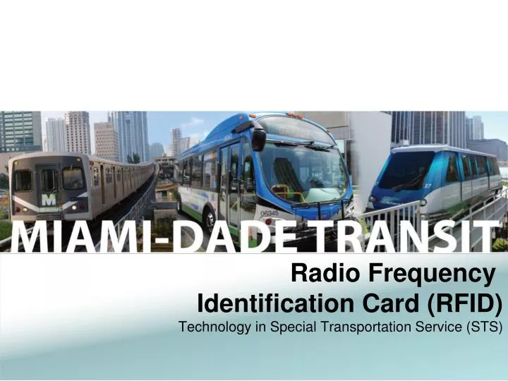 radio frequency identification card rfid technology in special transportation service sts