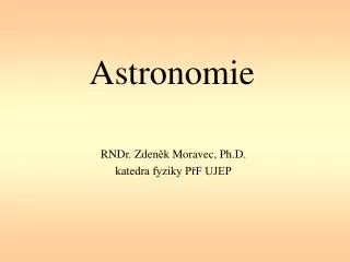 astronomie