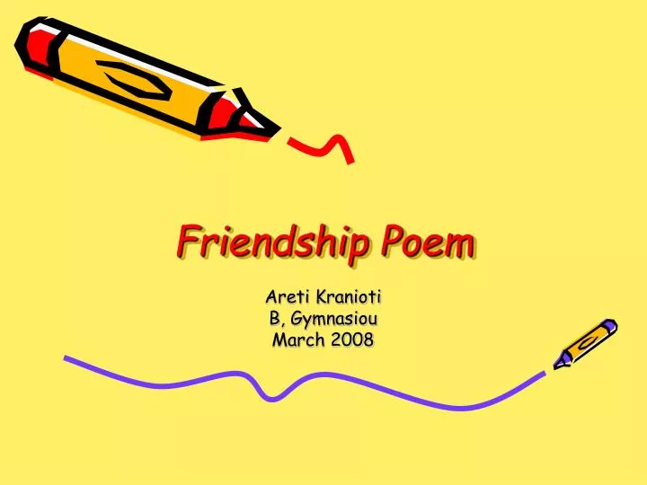 friendship poem