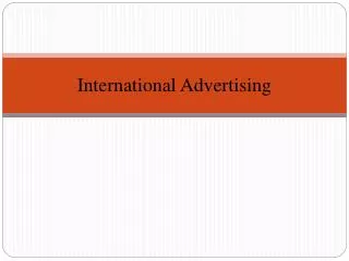 international advertising