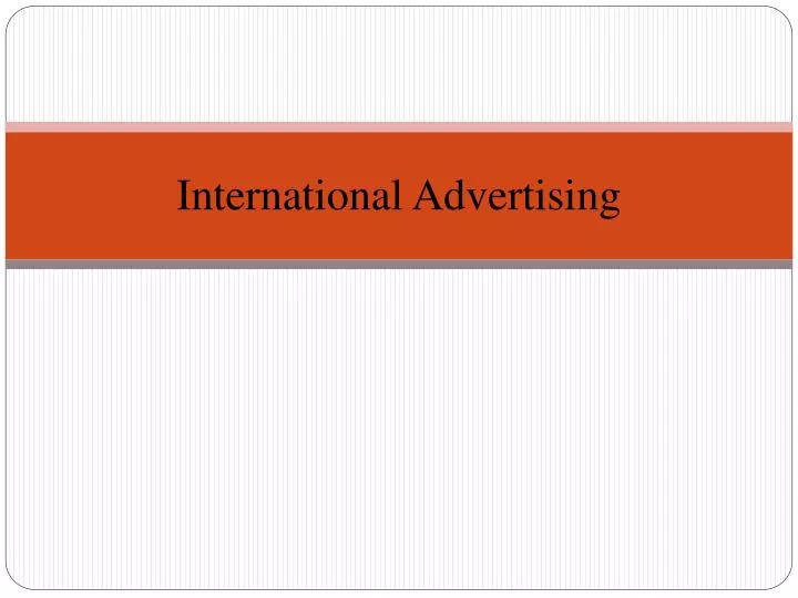 international advertising