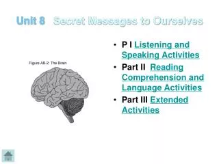 Unit 8 Secret Messages to Ourselves